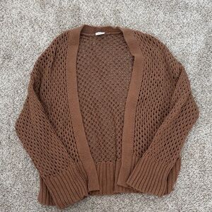 Abercrombie & Fitch Brown Knit Cardigan